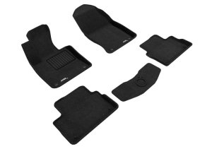 Volvo V60 Cross Country Floor Mats - Front and Rear - 3D MAXpider - Elegant Series - Black - `22-`24 Volvo V60 Cross Country Floor Mats - Front and Rear - 3D MAXpider - Elegant Series - Black - `22-`24